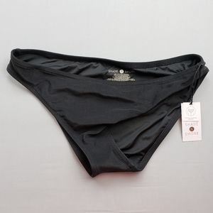Black bikini bottoms shade shore size large